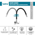 Rapid Flexible Sink Cock Black - Image 2
