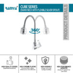 Cube Flexible Swan Neck Silver - Image 3