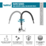 Rapid Flexible Sink Cock Grey - Image 2
