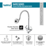 Rapid Smart Flexible Center Hole Mixer Silver - Image 2
