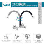 Ornamix Flexible Sink mixer Black - Image 4