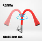 Pacific Smart Flexible Sink Cock Red - Image 3