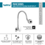 Prime Flexible Sink Cock Silver - Image 3