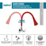Rapid Smart Flexible Sink Cock Red - Image 3