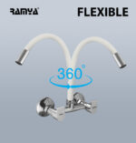 Metro Flexible Sink Mixer White - Image 3