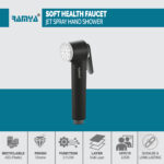 Black Star Health Faucet Set With 1 MTR Tube Wall Hook - Image 4