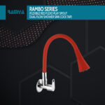 Rambo Smart Flexible Sink Cock Red - Image 4