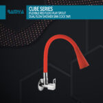 Cube Smart Flexible Sink Cock Red - Image 4