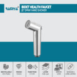 Slide Health Faucet Set with 1 MTR Tube Wall Hook - Image 5