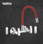 Leaf Flexible Sink Mixer Red - Image 4