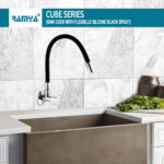 Cube Flexible Sink Cock Black - Image 5