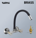 Metro Flexible Sink Mixer Black - Image 4