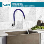 Cube Flexible Sink Cock Blue - Image 5