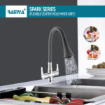 Spark Smart Flexible Center Hole Mixer Grey - Image 5