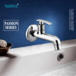 Ramya Leaf Long Body Tap Brass For Bathroom and Kitchen Long Body Bib Tap Faucet - Image 4
