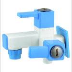 Ramya Ludo Bib Cock 2 Way Tap Heavy Weight Plastic Tap PTMT Faucet Twin Elbow Valve Faucet (Wall Mount Installation Type)