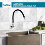 Cube Flexible Sink Cock Black - Image 4