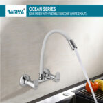 Ocean Flexible Sink Mixer White - Image 3