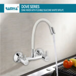 Dove Flexible Sink Mixer White - Image 5