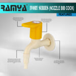 Ivory Nozzle  Bib Cock - Image 4