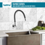 Rambo Flexible Sink Cock Grey - Image 4