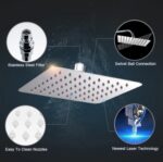 8x8 Shower Head with 15inch Arm - Image 2