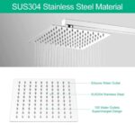 8x8 Shower Head with 15inch Arm - Image 4