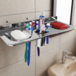 Ramya Premium Double Soap Dish Holder Stainless Steel | Bathroom Soap Organizer