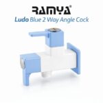 Ramya Ludo Angle Cock 2 Way Tap Heavy Weight Plastic Faucet Twin Elbow Valve Faucet (Wall Mount Installation Type)