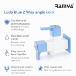 Ludo Blue 2 way Angle Cock - Image 5