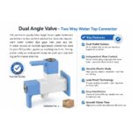 Ludo Blue 2 way Angle Cock - Image 3