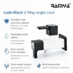Ludo Black 2 way Angle Cock - Image 5