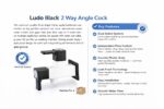 Ludo Black 2 way Angle Cock - Image 4