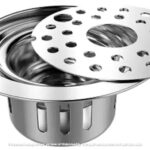 Ramya Floor Stainless Steel Push Down Strainer