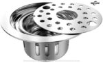 Ramya Floor Stainless Steel Push Down Strainer
