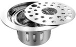 Ramya Floor Stainless Steel Push Down Strainer - Image 2