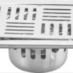 Ramya Floor Stainless Steel Push Down Strainer