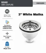 RAMYA PVC SINK COUPLING 3” INCH FOR KITCHEN SINKS (PREMIUM QUALITY) FAUCET_ASP Flange Faucet (Centerset Installation Type) - Image 2