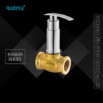 Ramya Concealed Brass 20mm For Bathroom and Kitchen Chrome Finish Concealed Tap Stop Valve Faucet (Wall Mount Installation Type) - Image 4