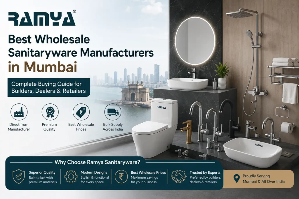 Best Wholesale Sanitaryware Manufacturers in Mumbai – Complete Buying Guide for Builders, Dealers & Retailers