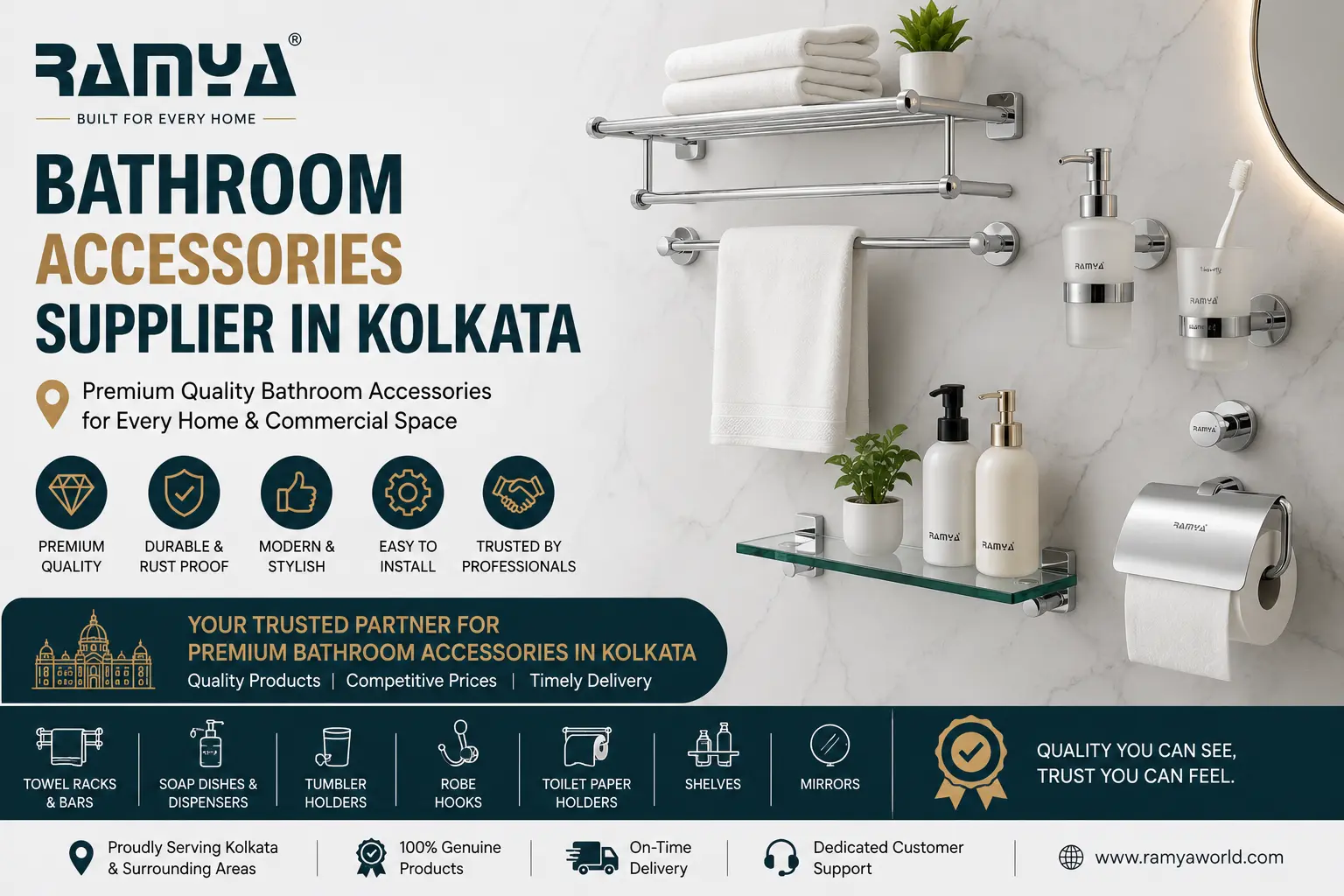 Bathroom Accessories Supplier in Kolkata