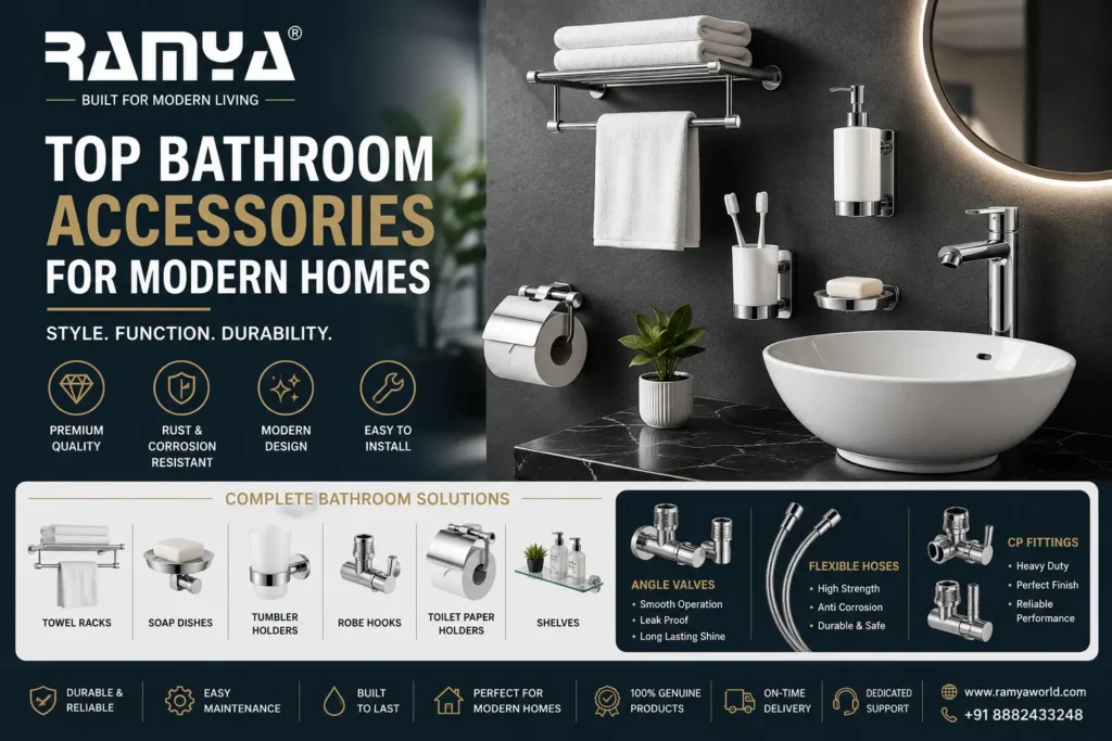Top Bathroom Accessories for Modern Homes