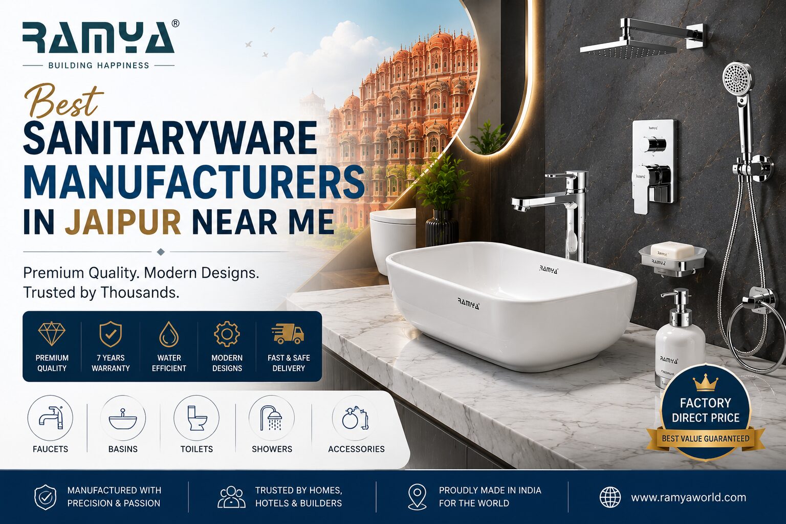 Best Sanitaryware Manufacturers in Jaipur Near Me