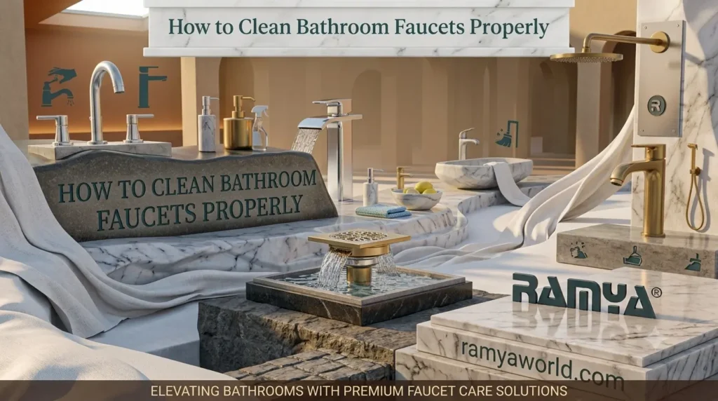 How to Clean Bathroom Faucets Properly