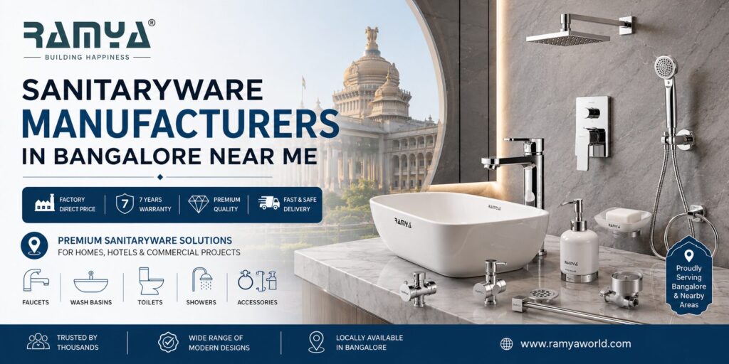 Sanitaryware Manufacturers in Bangalore Near Me