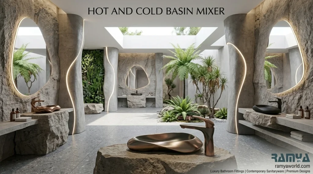 Hot and Cold Basin Mixer
