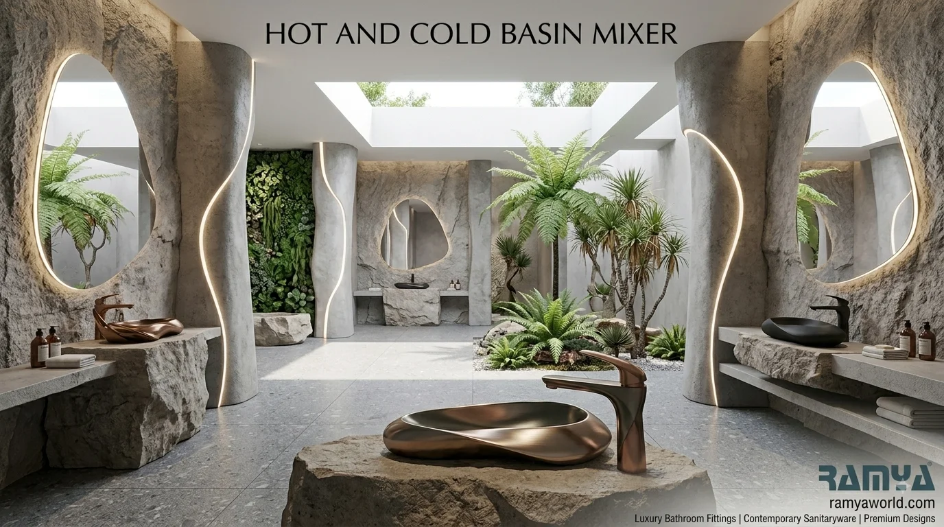 Hot and Cold Basin Mixer