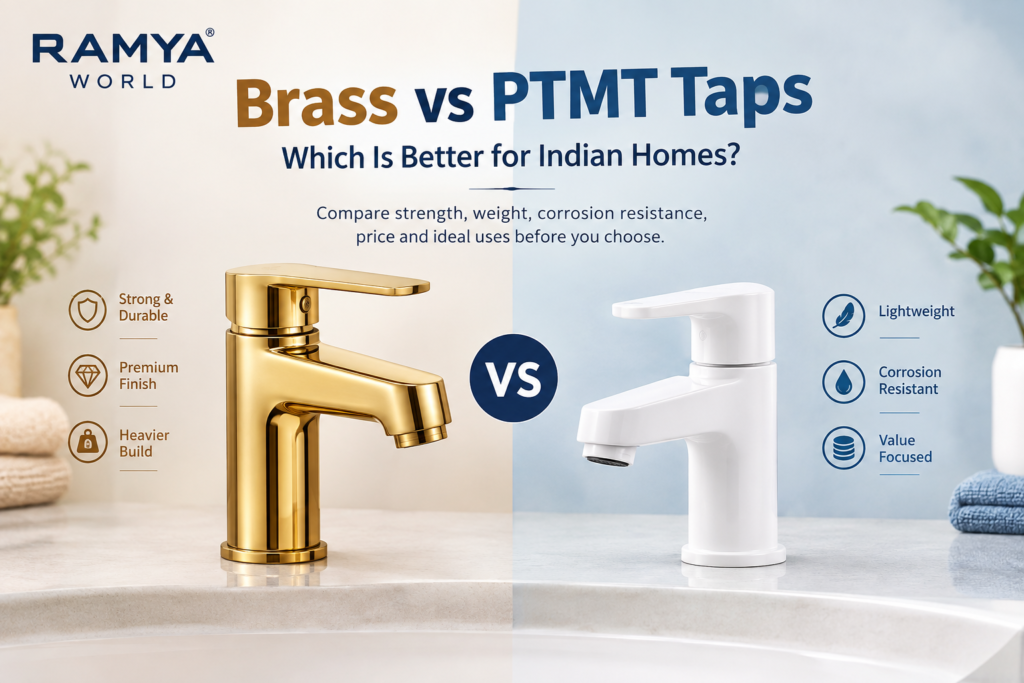 brass vs PTMT taps